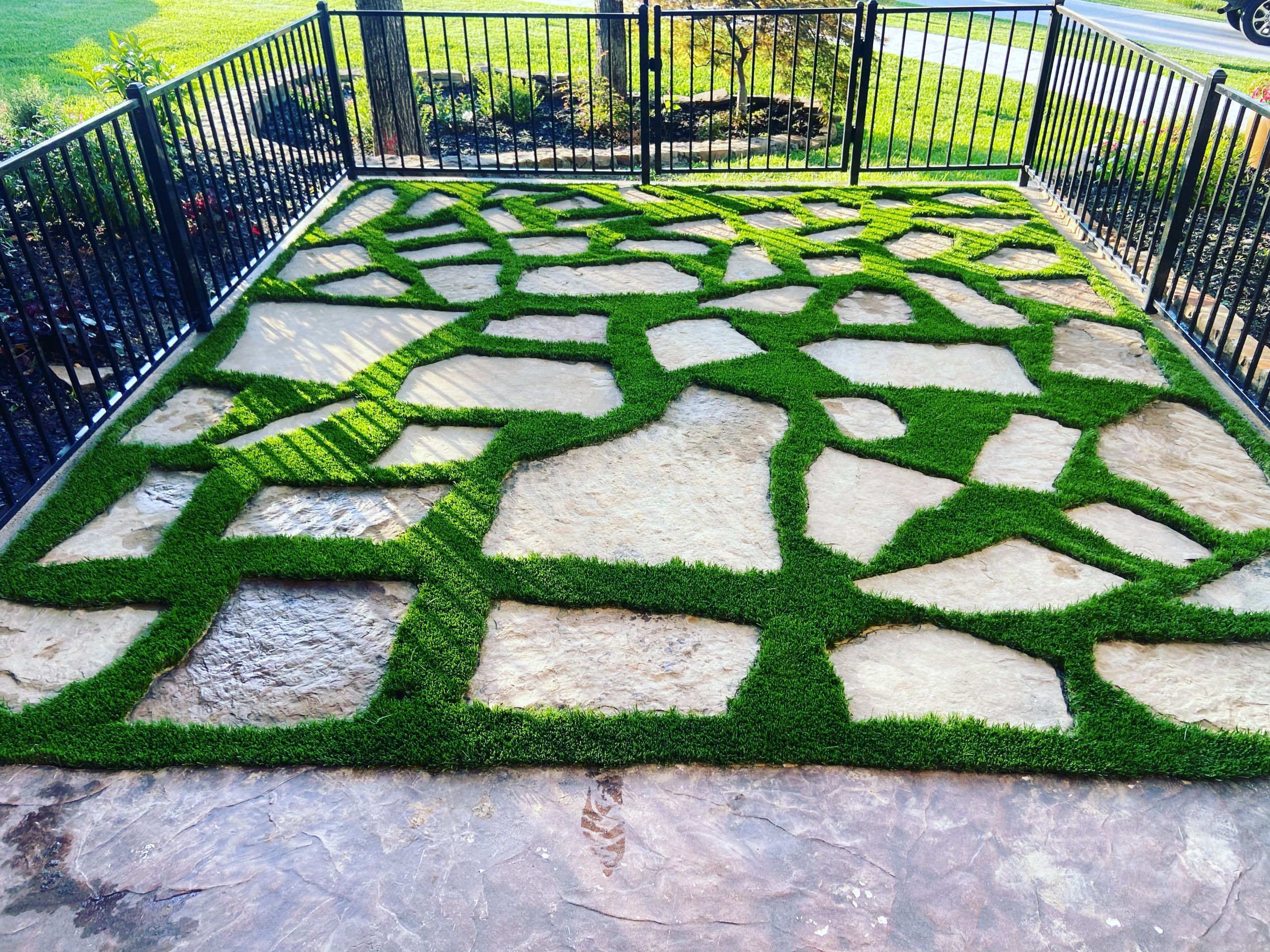 Custom Southlake Landscaping with Synthetic Grass