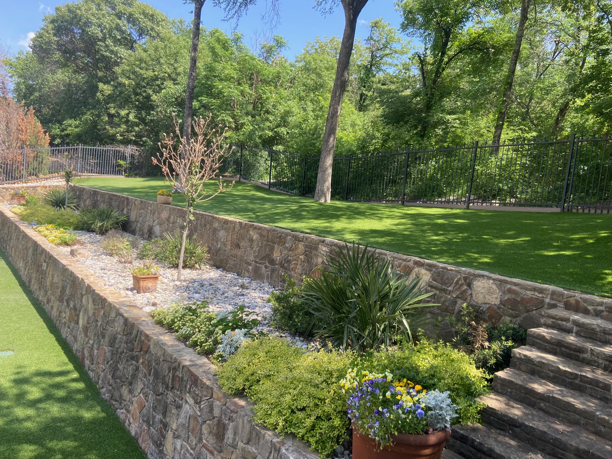 Backyard Turf Landscaping Installation - Dallas Fort Worth - After Photo