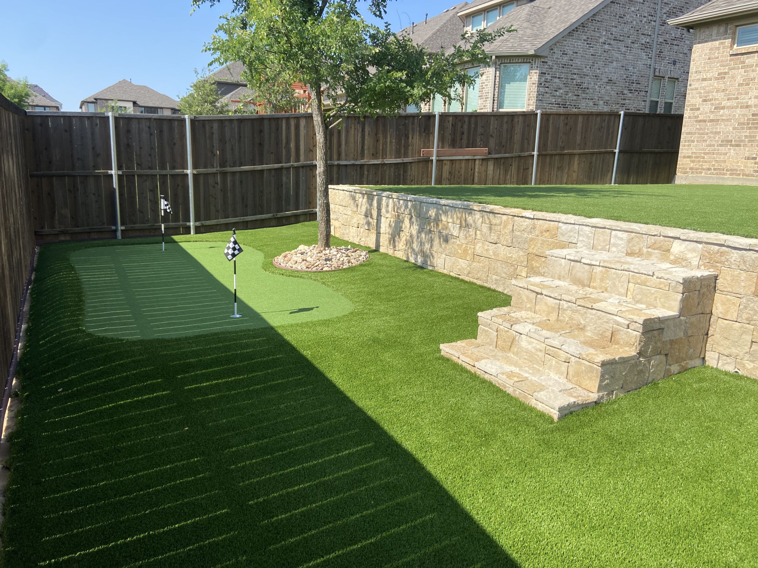 Backyard Putting Green Installation in Dallas / Fort Worth
