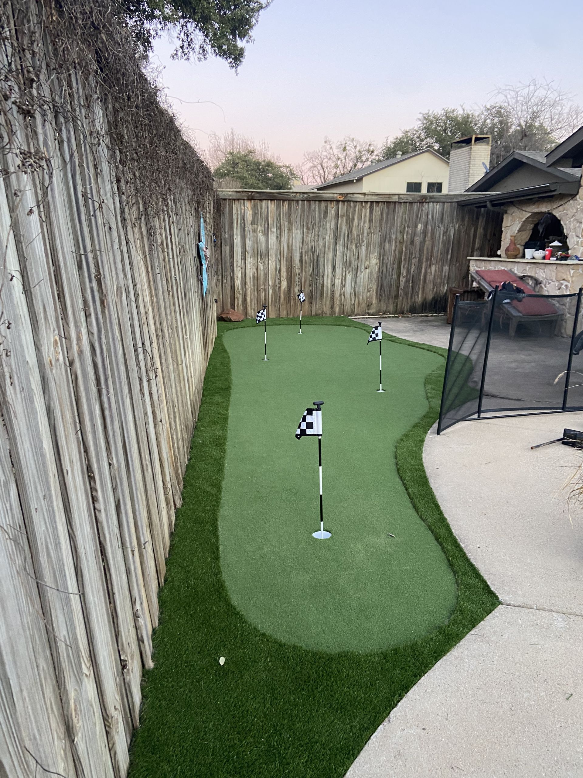 Backyard Putting Greens in Colleyville
